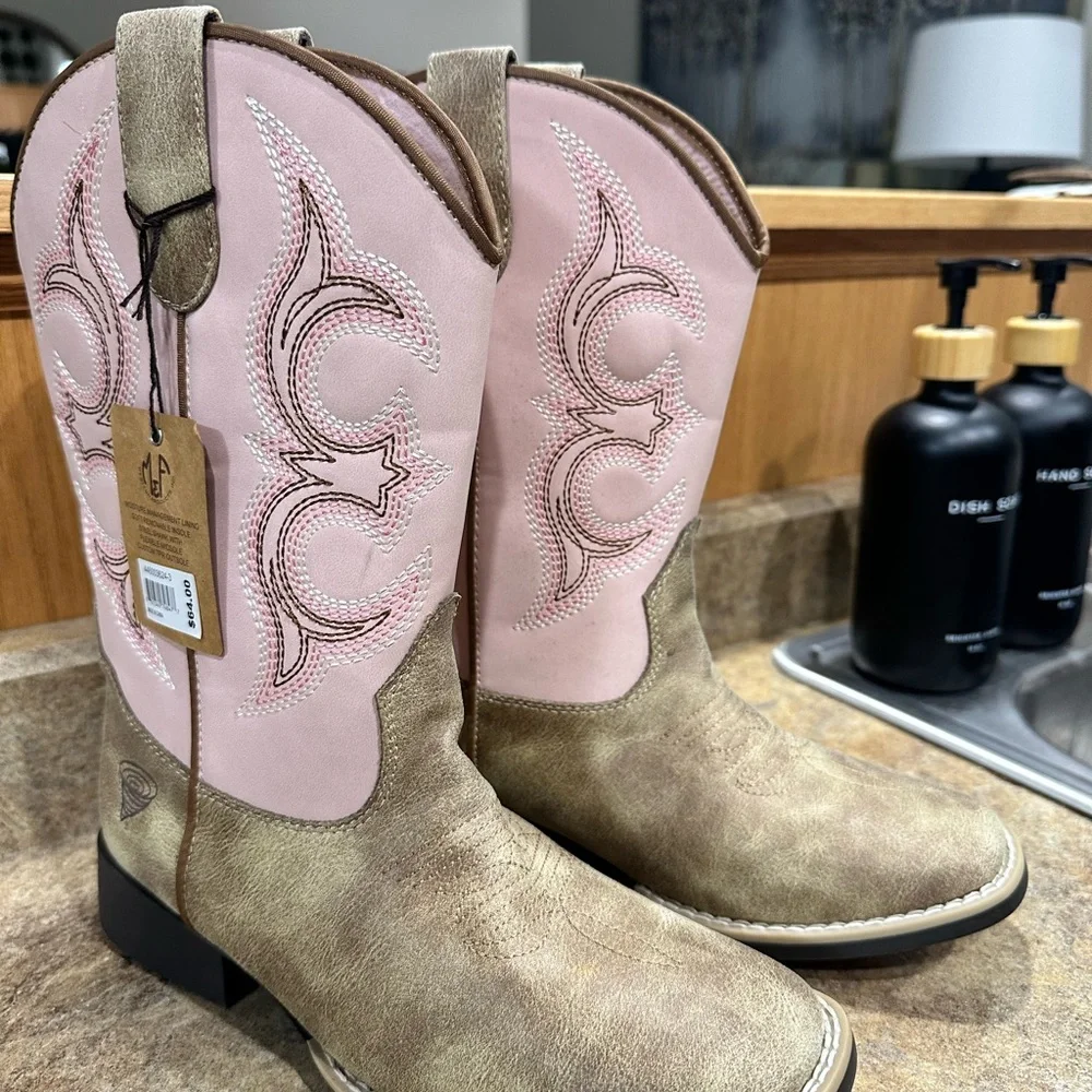 NWT Twister Kids' Posy Square Toe Boots - Picture 3 of 5